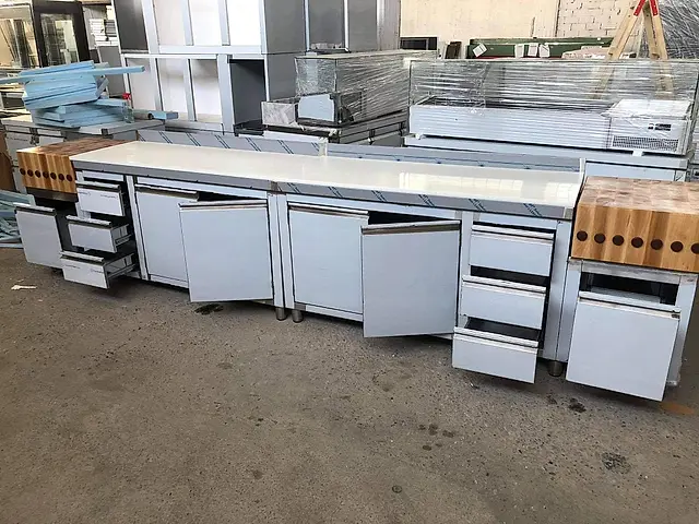 Production: Counter fridges with cutting surface