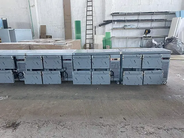 Production: Counter fridges with drawer units